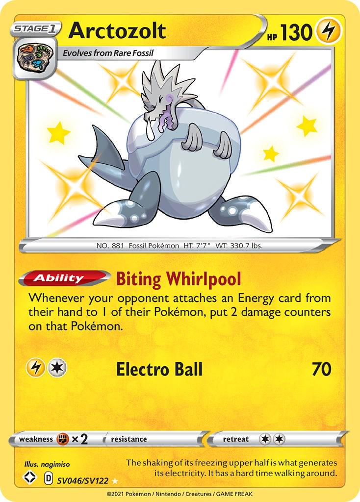Shining Fates Arctozolt Pokémon card